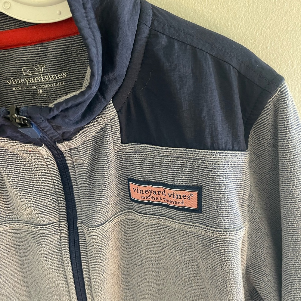 Vineyard Vines Boys Size Medium (12-14) Fleece Zip Jacket